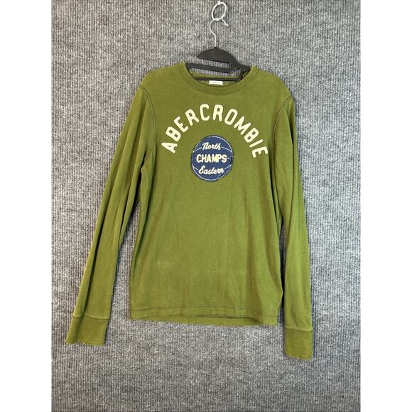 Abercrombie & Fitch Mens Graphic Muscle T Shirt Size Medium Spellout Y2K Preppy - Picture 1 of 12